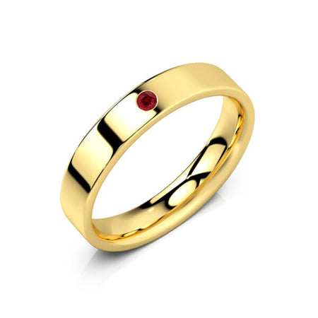 Alliance rubis Ruban Je Le Veux - 4mm