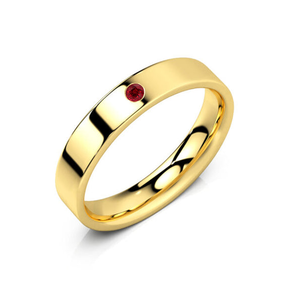 Alliance rubis Ruban Je Le Veux - 4mm