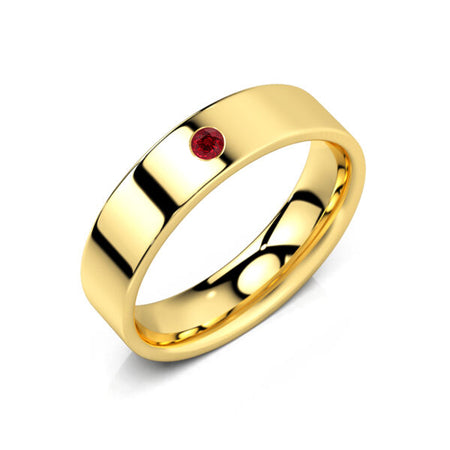 Alliance rubis Ruban Je Le Veux - 5mm