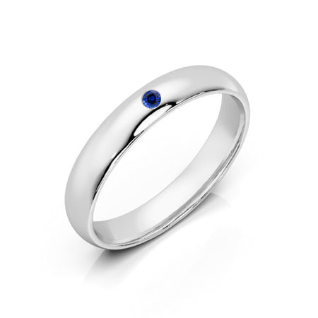 Alliance saphir demi jonc Pour le Meilleur - 3,5mm