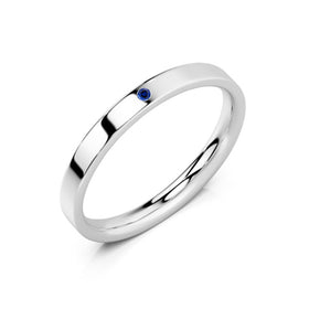 Alliance saphir Ruban Je Le Veux - 2,5mm