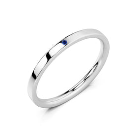 Alliance saphir Ruban Je Le Veux - 2mm