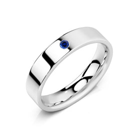 Alliance saphir Ruban Je Le Veux - 4,5mm