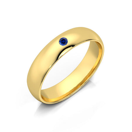 Alliance saphir demi jonc Pour le Meilleur - 4,5mm