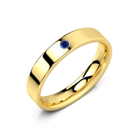 Alliance saphir Ruban Je Le Veux - 4mm