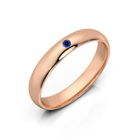 Alliance saphir demi jonc Pour le Meilleur - 3,5mm