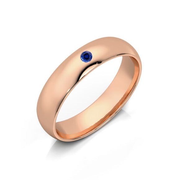 Alliance saphir demi jonc Pour le Meilleur - 4,5mm