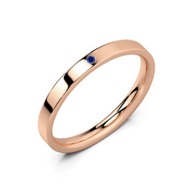 Alliance saphir Ruban Je Le Veux - 2,5mm
