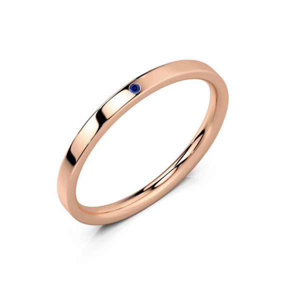 Alliance saphir Ruban Je Le Veux - 2mm