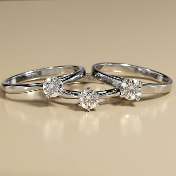 Solitaire diamant noir Lune de Miel – 2