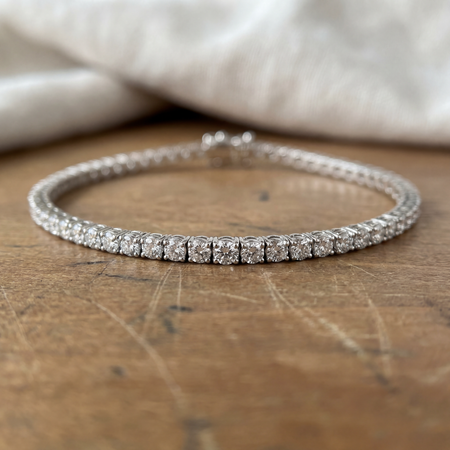 Bracelet rivière diamants Lune de miel