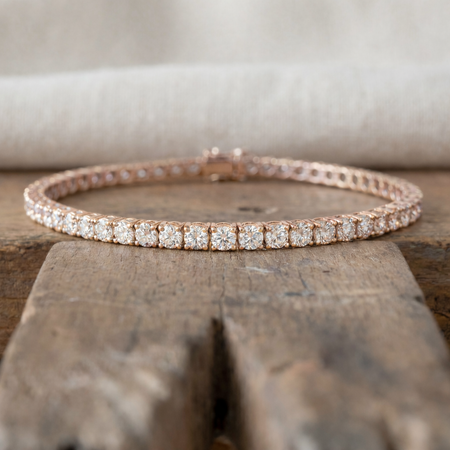 Bracelet rivière diamants Lune de miel