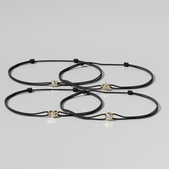 Bracelet cordon diamant Etincelle d’Amour - 2