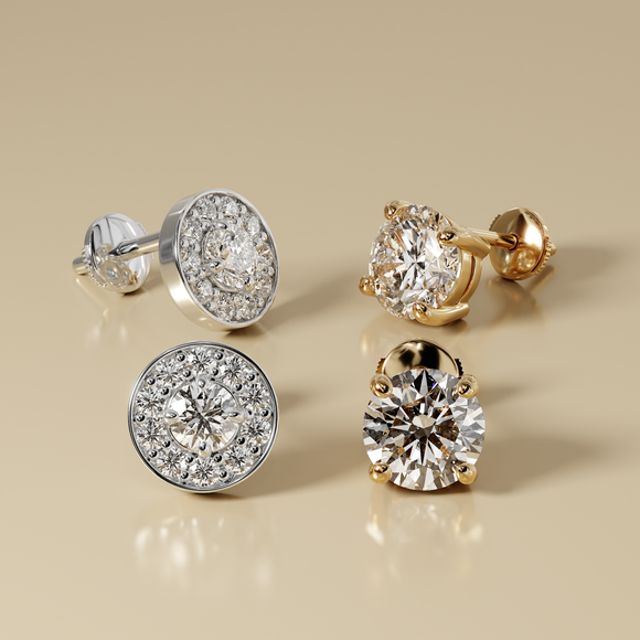 Boucles d’oreilles émeraude et diamant Coup de Foudre - 1