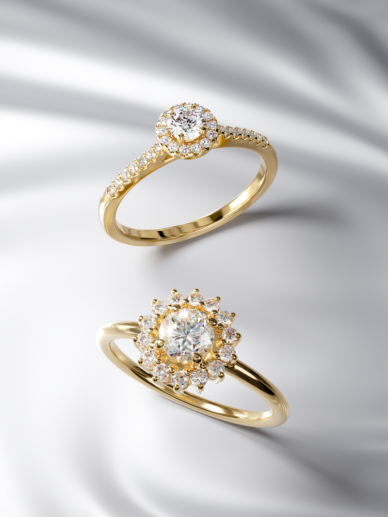 Bague entourage diamant Coup de Foudre - 4