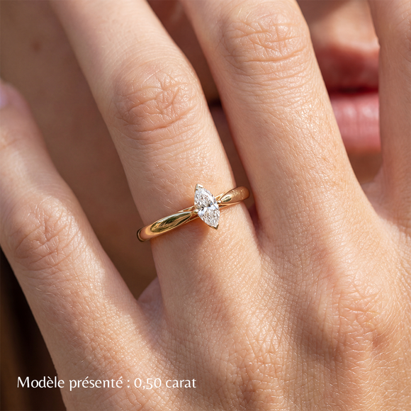 Solitaire diamant Clair de Lune - 1