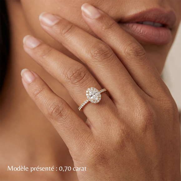 Bague entourage diamant Promets Moi - 3