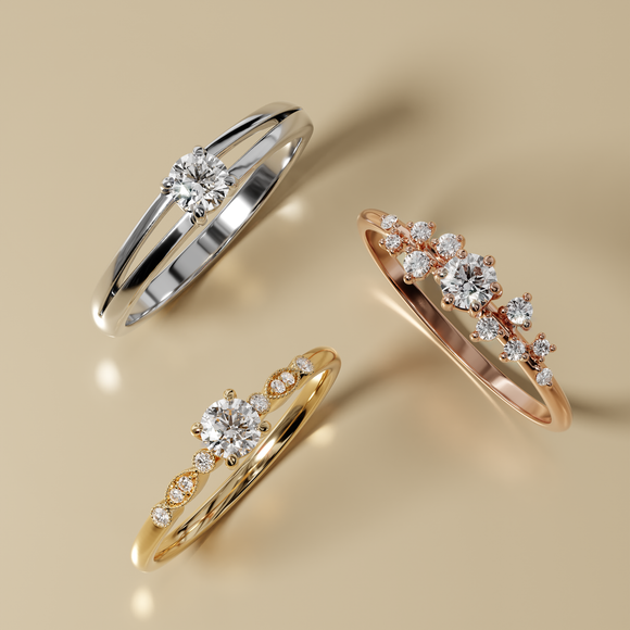 Solitaire saphir Lune de Miel - 14