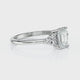 Solitaire accompagné saphir rose et diamant Divine Idylle - 12