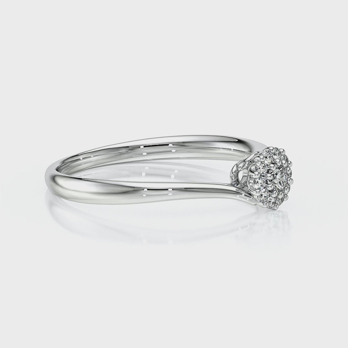 Bague entourage diamant Pour la Vie - 6
