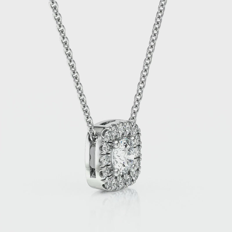 Collier entourage diamant Coup de Foudre - 1