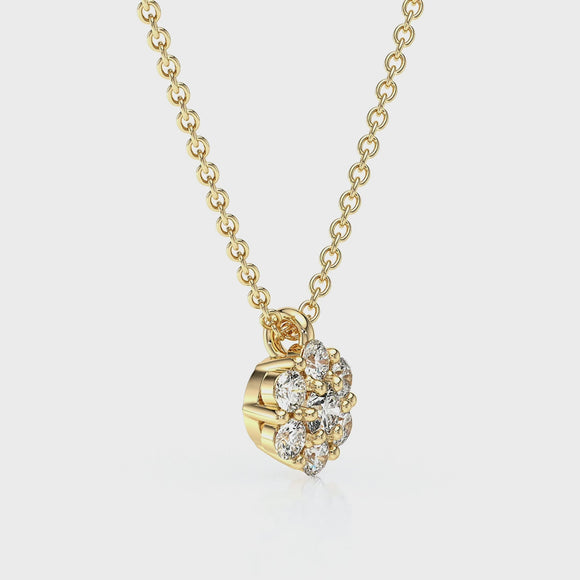 Collier entourage rubis diamant Pour la Vie - 9