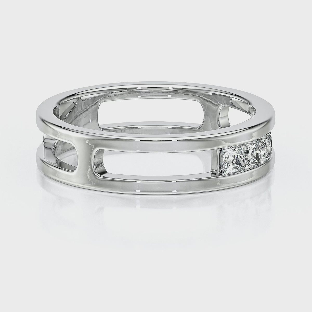 Bague trilogie diamant Premier Pas - 4