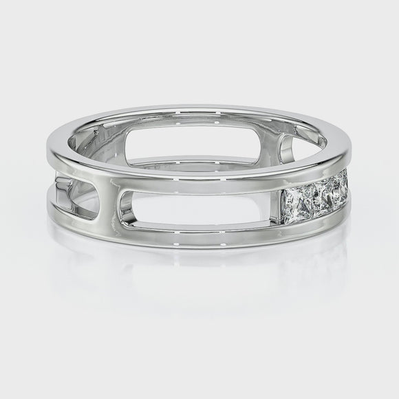 Bague trilogie diamant Premier Pas - 4