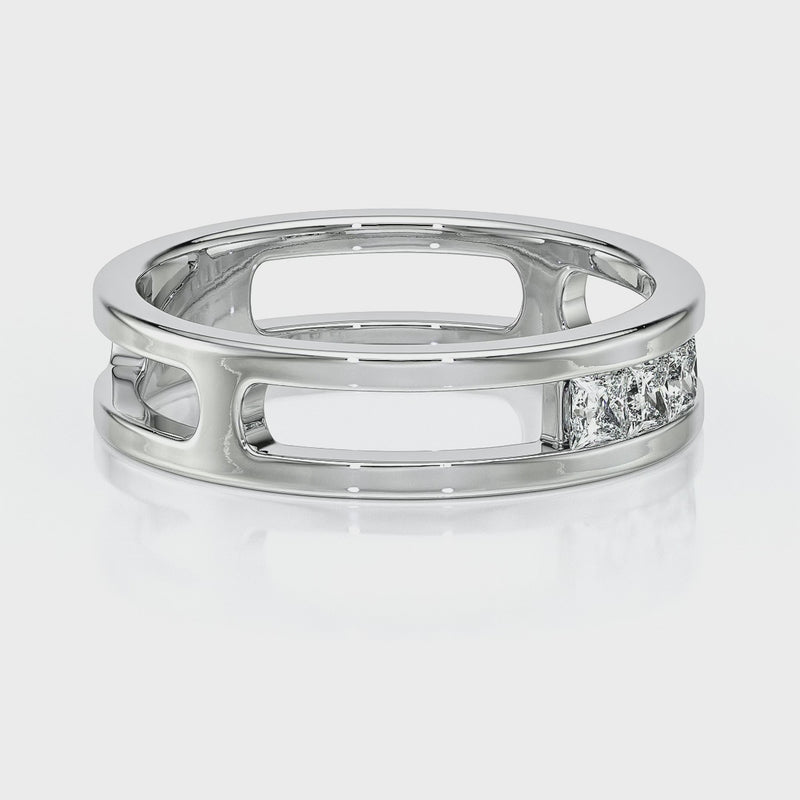 Bague trilogie diamant Premier Pas - 4