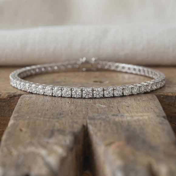 Bracelet rivière diamants Lune de miel