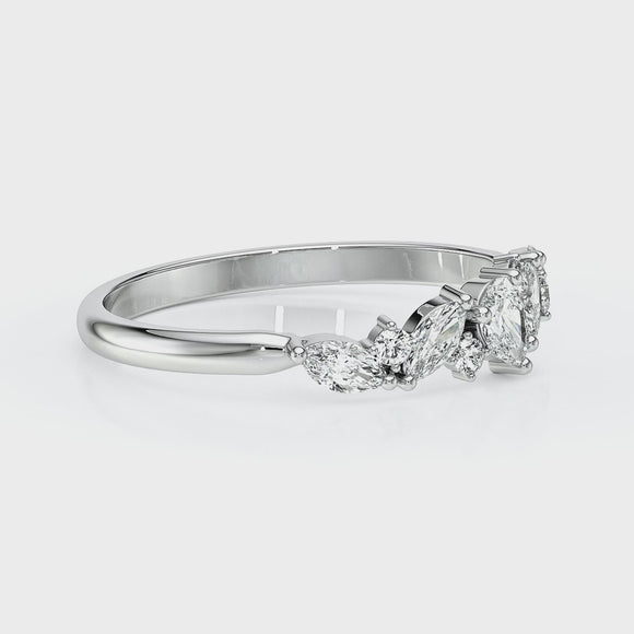 Bague diamant Florale - 1