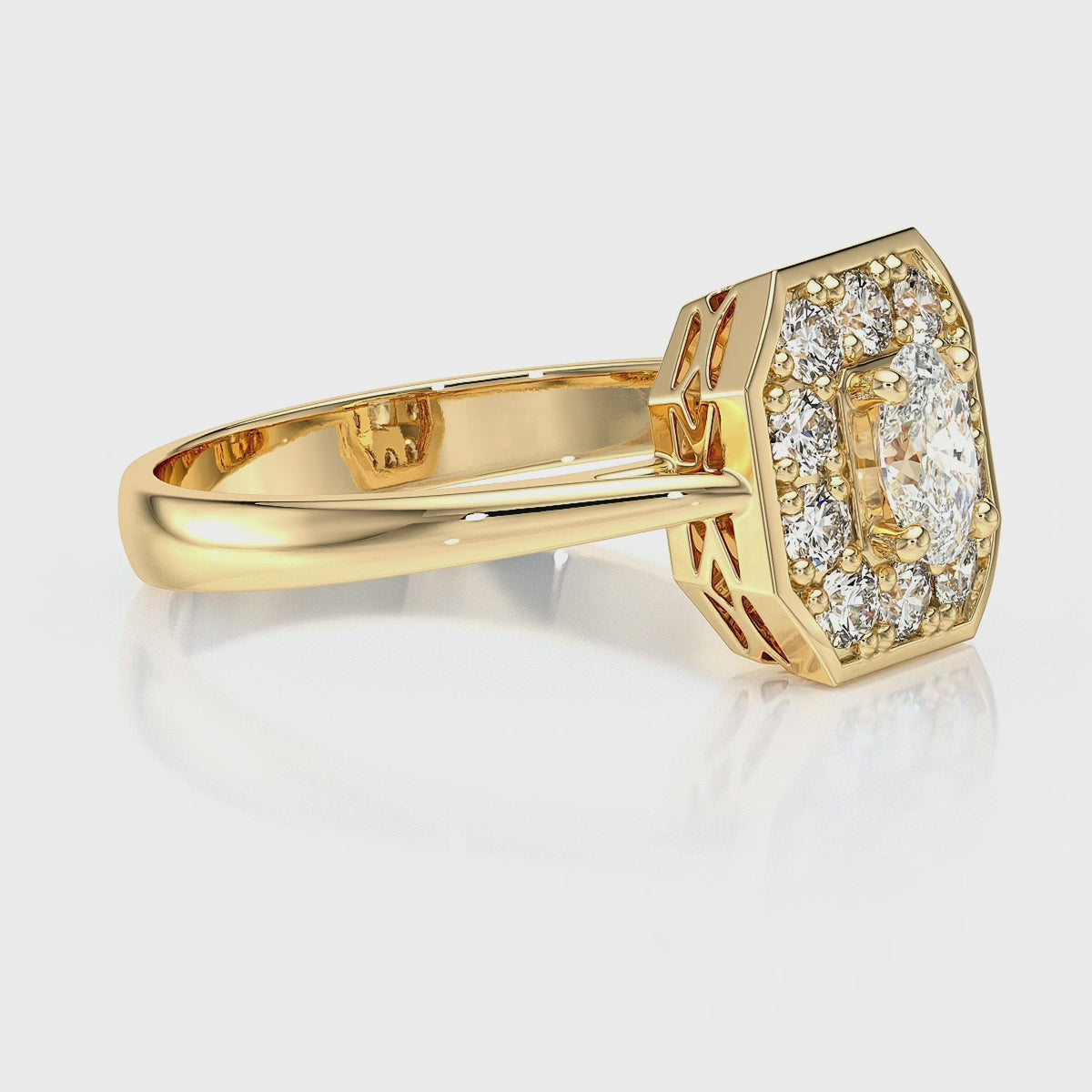 Bague entourage diamant Pour la Vie - 5