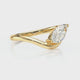 Bague solitaire diamant Clair de Lune - 2