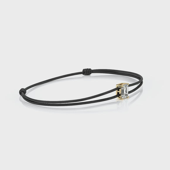 Bracelet cordon saphir vert Lune de Miel - 3