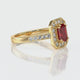 Bague entourage rubis et diamant Coup de Foudre - 6