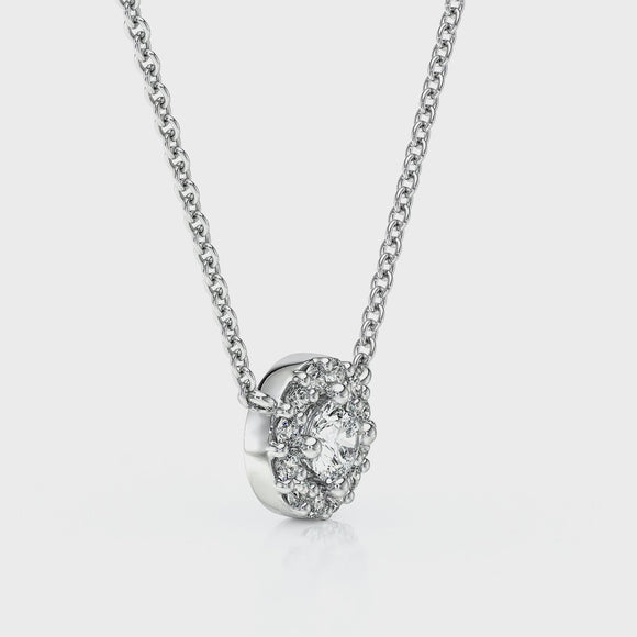Collier entourage diamant Coup de Foudre - 2