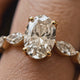 Solitaire accompagné diamant Solstice - 2
