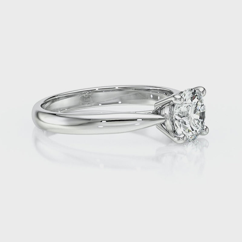 Solitaire diamant Lune de Miel - 1 carat