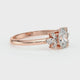 Solitaire accompagné diamant Divine Idylle - 16