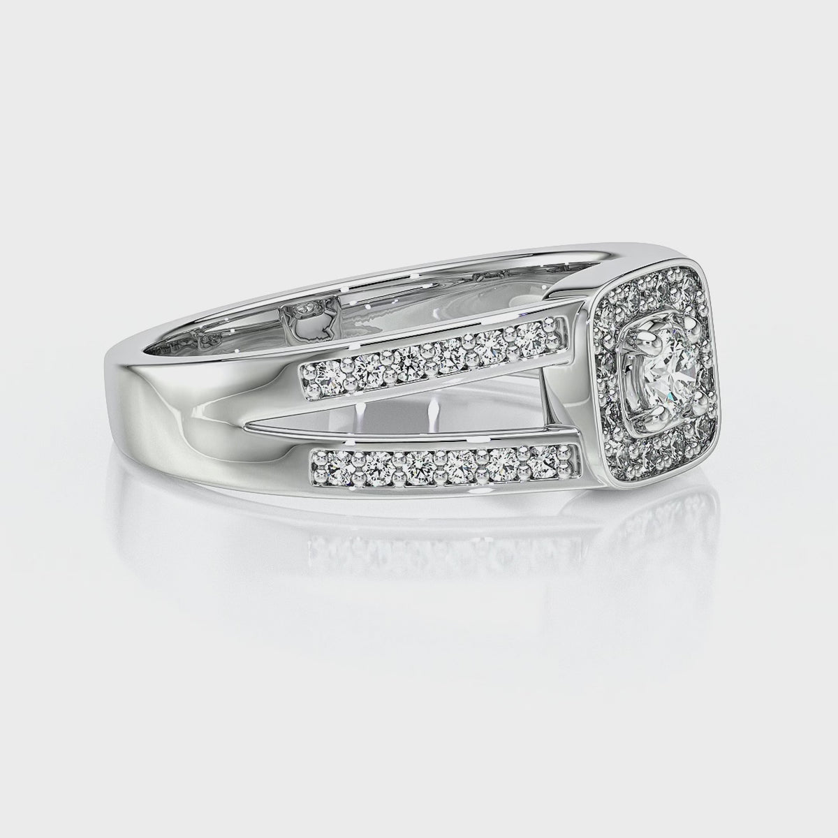 Bague entourage diamant Coup de Foudre - 3