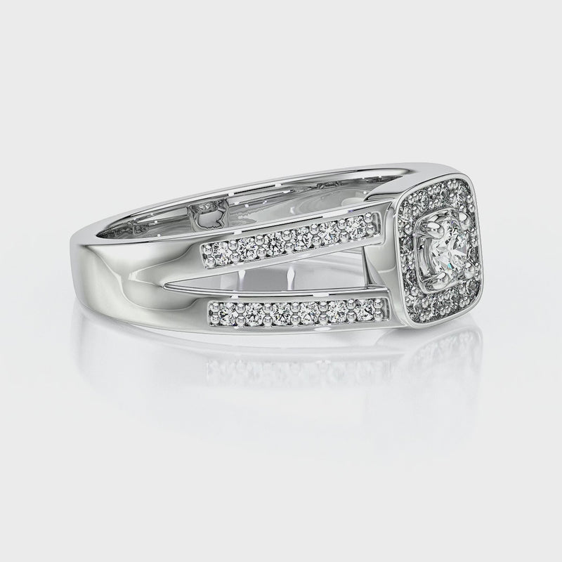 Bague entourage diamant Coup de Foudre - 3