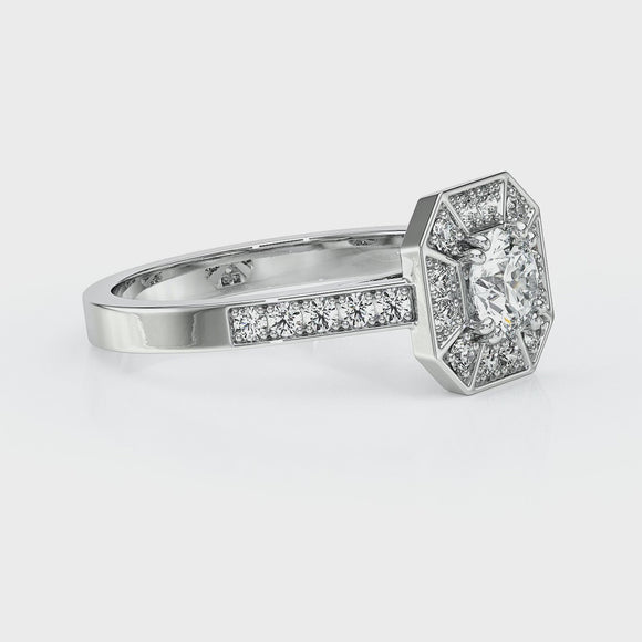Bague entourage diamant Coup de Foudre - 13