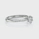 Solitaire accompagné saphir rose diamant Pluie d’étoiles - 18