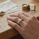 Solitaire accompagné saphir rose et diamant Pluie d’étoiles - 16