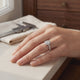 Bague entourage diamant Promets Moi - 3