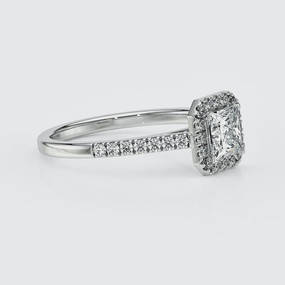 Bague entourage diamant Promets Moi - 1