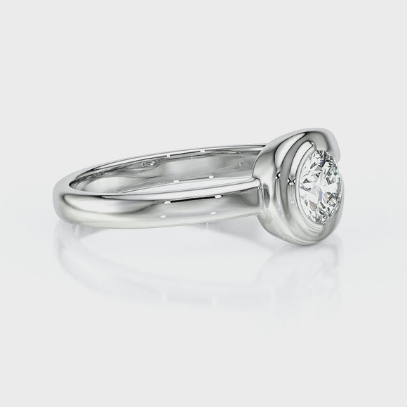 Solitaire diamant Amour de Minuit - 3