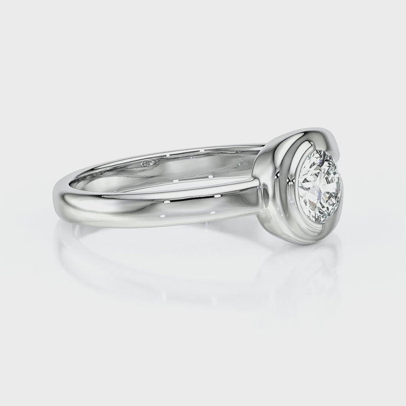 Solitaire diamant Amour de Minuit - 3