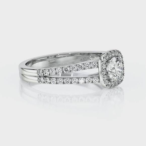 Bague entourage rubis et diamant Coup de Foudre - 2