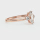 Bague trilogie diamant Coucher de Soleil - 11